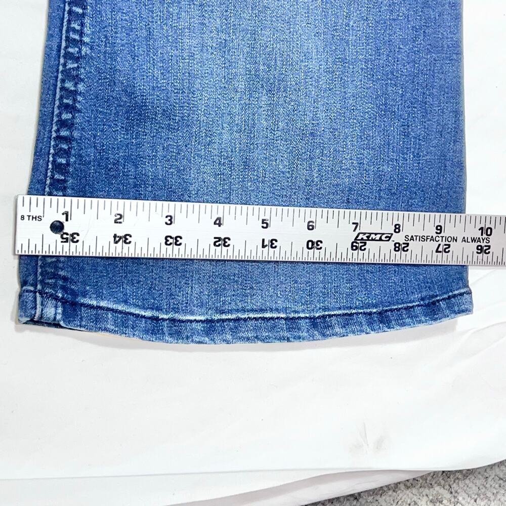 Democracy Ab Solution Jeans Women 12 Blue Dark Wash High Rise Flare Leg New - Picture 9 of 9